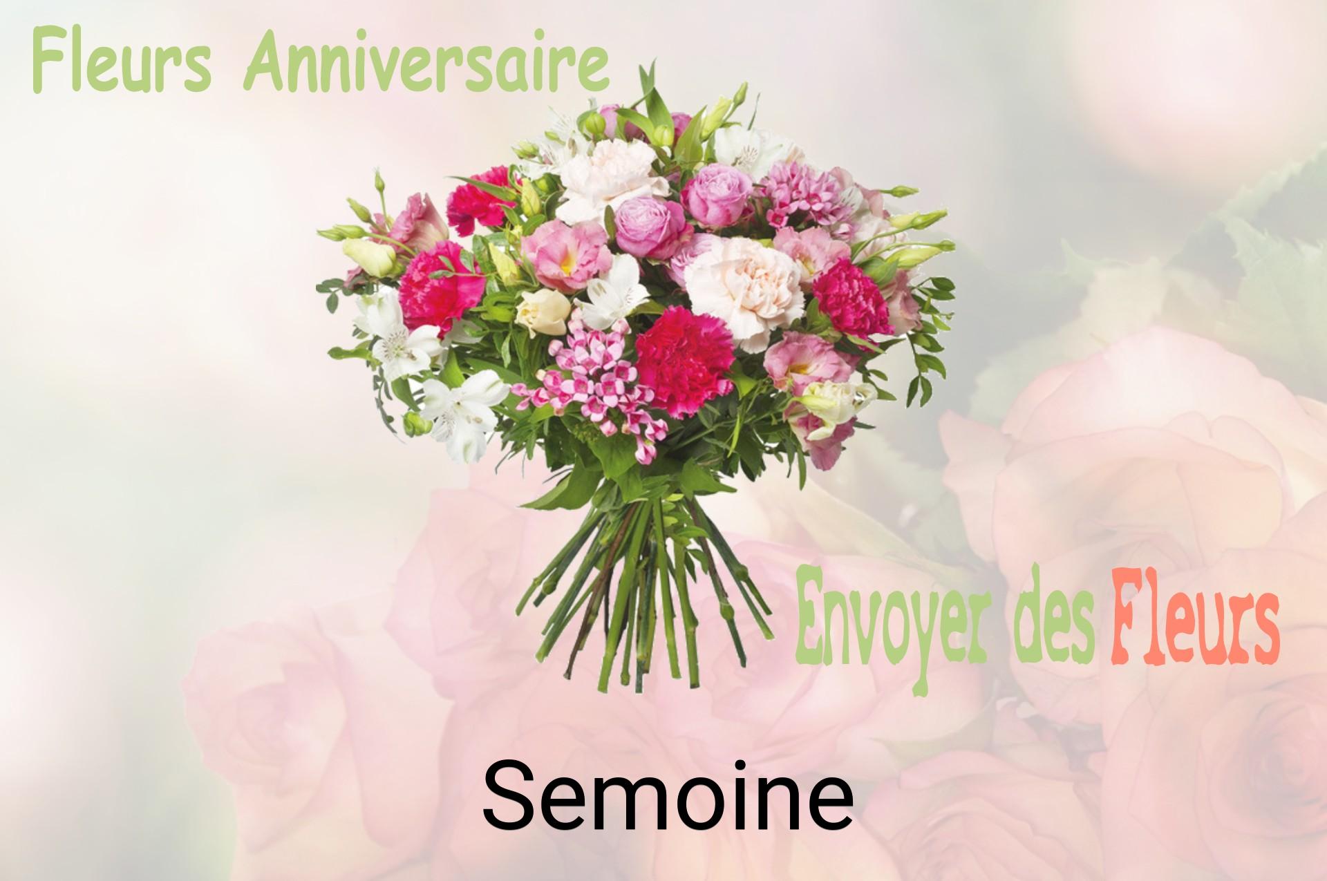 Bouquet de fleurs d’anniversaire livré à Semoine